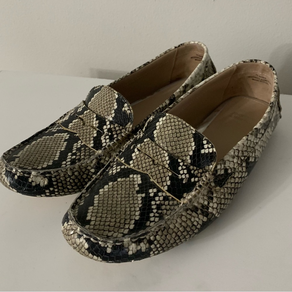 Johnson & Murphy Snakeskin Patterned Women's Loafers